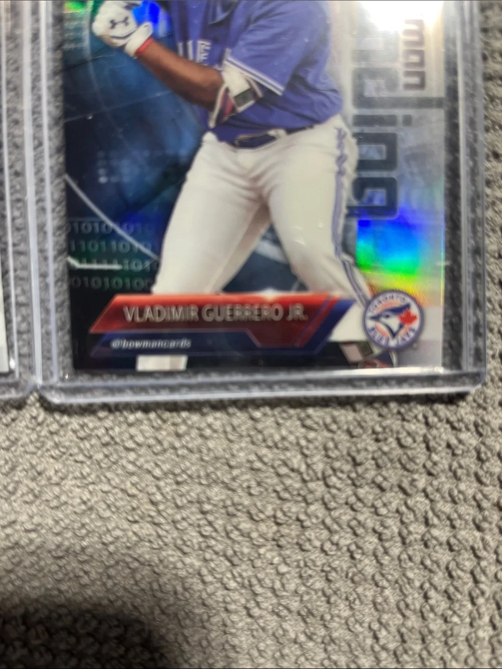 Lot (2) 2018 Bowman Chrome Vladimir Guerrero Jr. Trending Refractor # - VG
